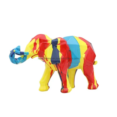 Décoration de maison, décoration de bureau, Figurine bébé éléphant en résine, cadeau de noël
